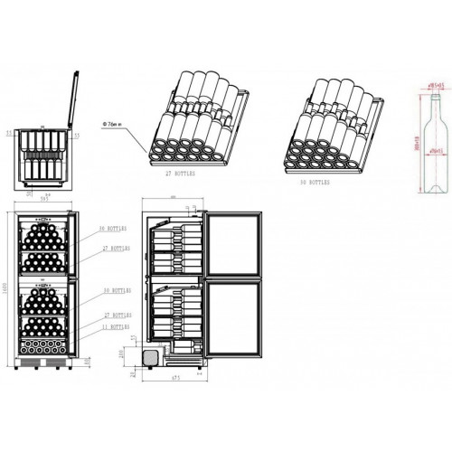 Винный шкаф Caso WineChef Pro 126-2D - фото 5