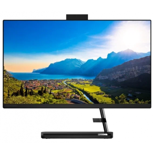 Моноблок Lenovo IdeaCentre 3 24ALC6 (AMD Ryzen 3 5300U 2600Mhz/1920x1080/4GB/256GB SSD/AMD Radeon Graphics/DOS/Black) - фото 1