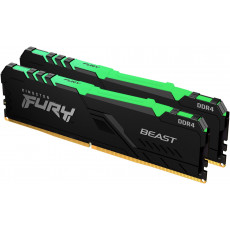 Оперативная память Kingston Fury Beast RGB DDR4 2x16Gb KF432C16BBAK2/32