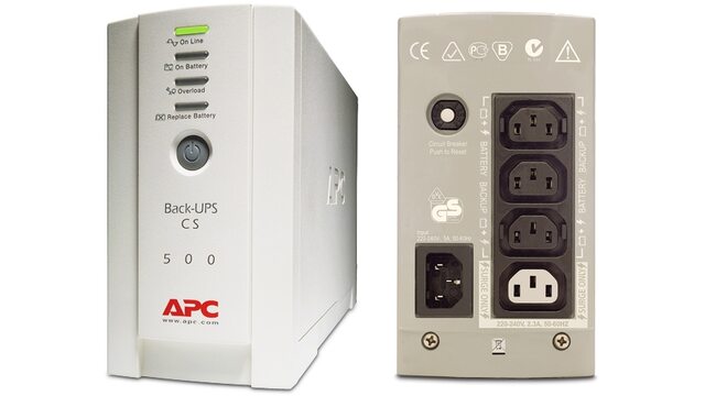 ИБП APC Back-UPS CS 500VA BK500-RS