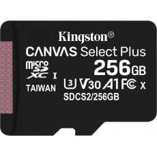 Карта памяти Kingston microSDXC Canvas Select Plus 256 ГБ