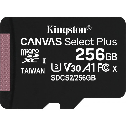 Карта памяти Kingston microSDXC Canvas Select Plus 256 ГБ - фото 1