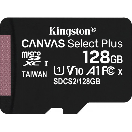 Карта памяти Kingston microSDXC Canvas Select Plus 128 ГБ - фото 1