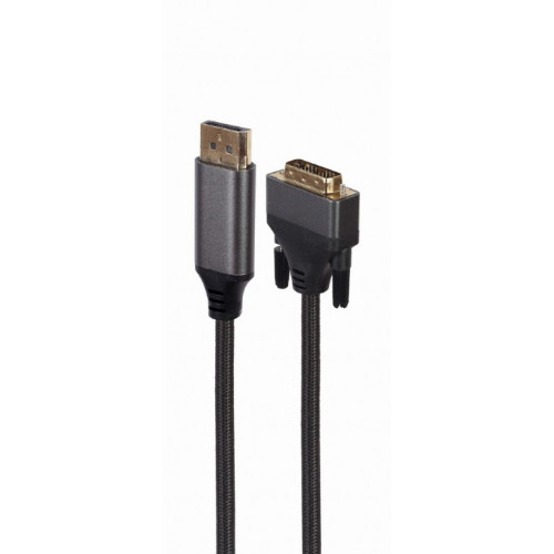 Кабель Displayport - DVI GEMBIRD (CC-DPM-DVIM-4K-6), 4K at 30 Hz, длина 1.8 м - фото 1