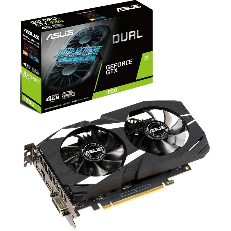Видеокарта Asus GeForce GTX 1650 DUAL OC (DUAL-GTX1650-O4G)