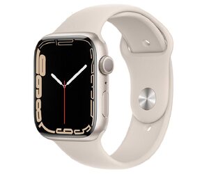 Умные часы Apple Watch 7 Aluminum 45 mm Sport Band Starlight / Starlight