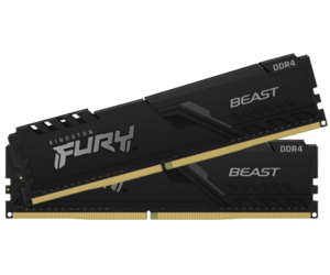 Оперативная память Kingston Fury Beast DDR4 2x32Gb KF432C16BBK2/64