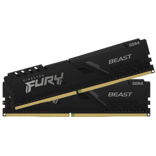 Оперативная память Kingston Fury Beast DDR4 2x16Gb KF432C16BBK2/32 - фото 1