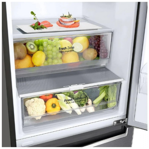 Холодильник LG GBP62DSNCN графит