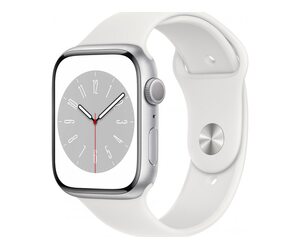 Умные часы Apple Watch 8 Aluminum 45 mm Silver / White