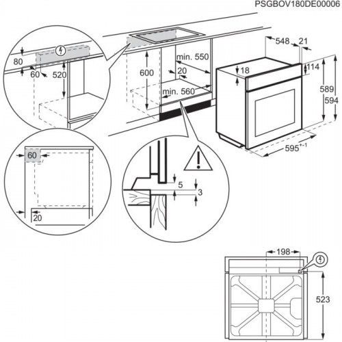 Духовой шкаф Electrolux EOD3H50BK