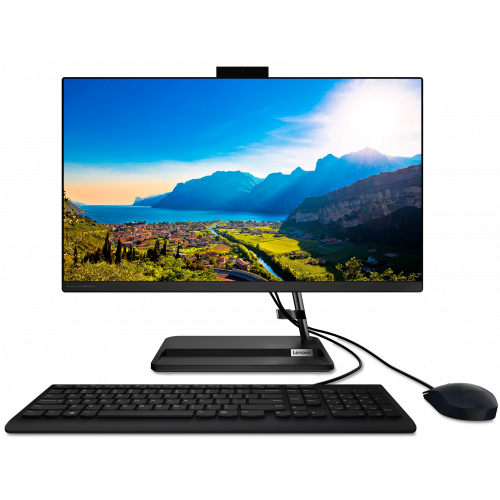 Моноблочный ПК 23.8 Lenovo IdeaCentre 3 24ALC6 (AMD Ryzen 3 5300U 2.6Ghz/1920x1080 IPS/4GB/256GB SSD/AMD Radeon Vega 6/DOS/Black)