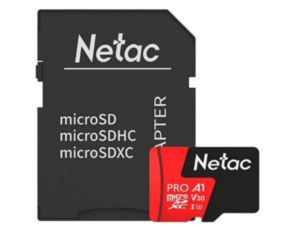 Память micro Secure Digital Card  64Gb class10 Netac Extreme Pro / c адаптером SD A1,V30,UHS-I Class3(U3) [NT02P500PRO-064G-R]