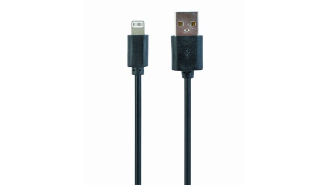 Кабель GEMBIRD Lightning - USB (CC-USB2-AMLM-1M) 1 метр, черный