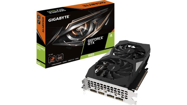 Видеокарта PCI-E GIGABYTE GeForce GTX 1660 GV-N1660OC-6GD 6Gb 192bit GDDR5 LHR